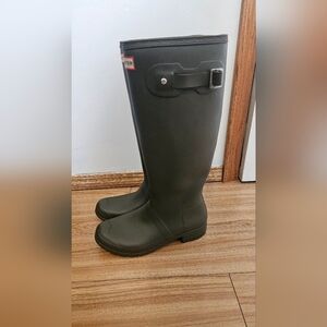 Olive Green Hunter Tall Boots